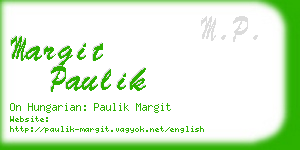 margit paulik business card